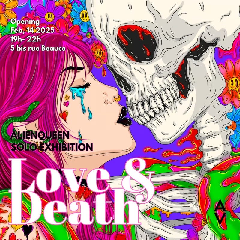 ArtMeta on X: "6️⃣ Alienqueen: Love and Death @artverseparis 📍 Artverse  Gallery, Paris 🗓️ Feb 14 | 7 PM - 10 PM (GMT+1) @ALIENQUEENNFT tells her  story as a Cambodian refugee through