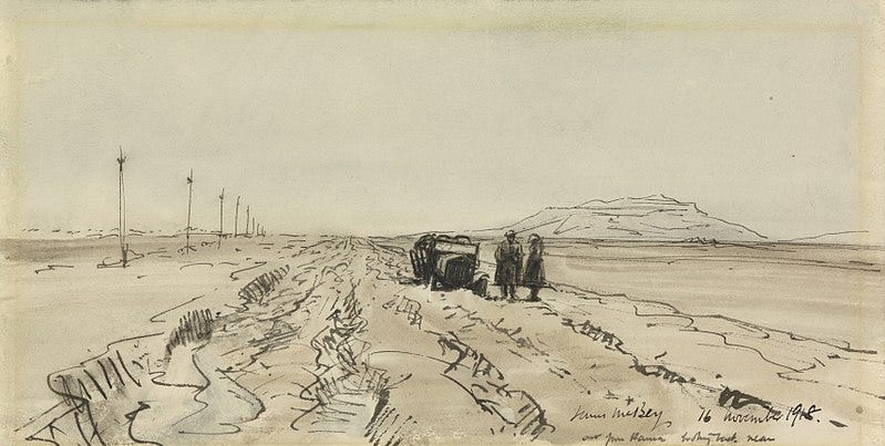 File:Bogged on the Aleppo Road Art.IWMART1709.jpg