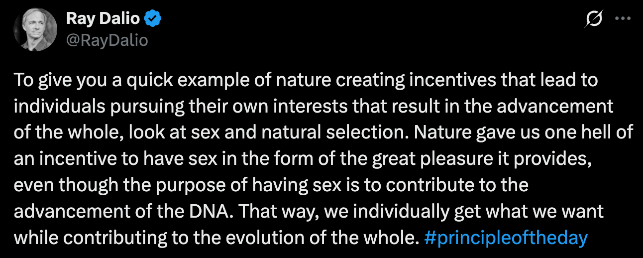 Ray Dalio's tweet