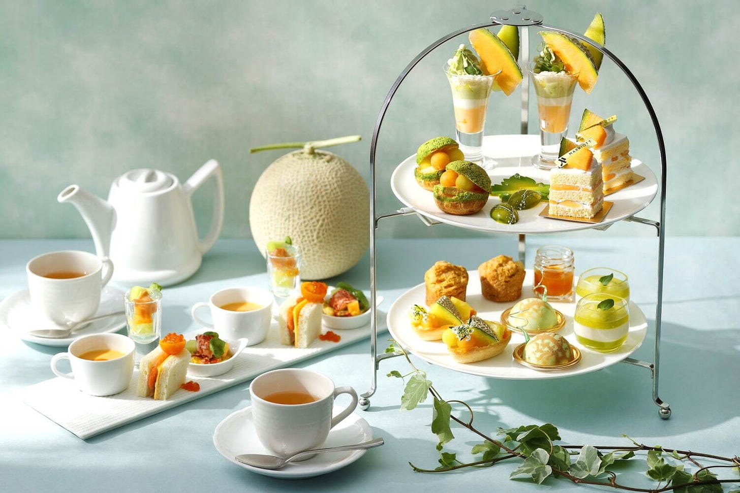 Tokyo Mariott Melon Afternoon Tea