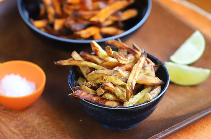 Sweet Potato Fries with Limey Dipping Sauce