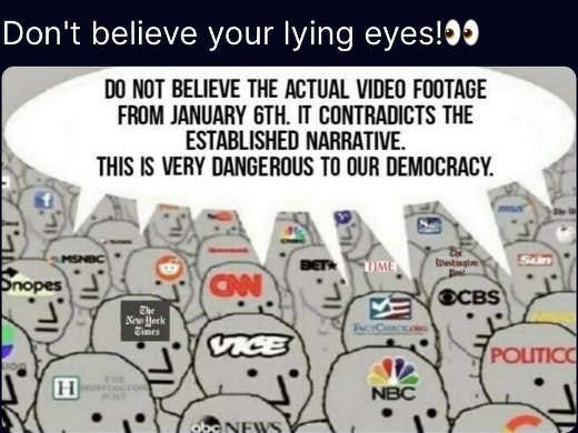 mainstream media dont believe lying eyes nbc cnn cbs msnbc npc