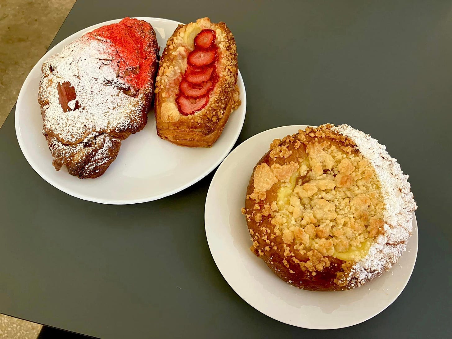 May be an image of babka, turnover, tart and strawberry