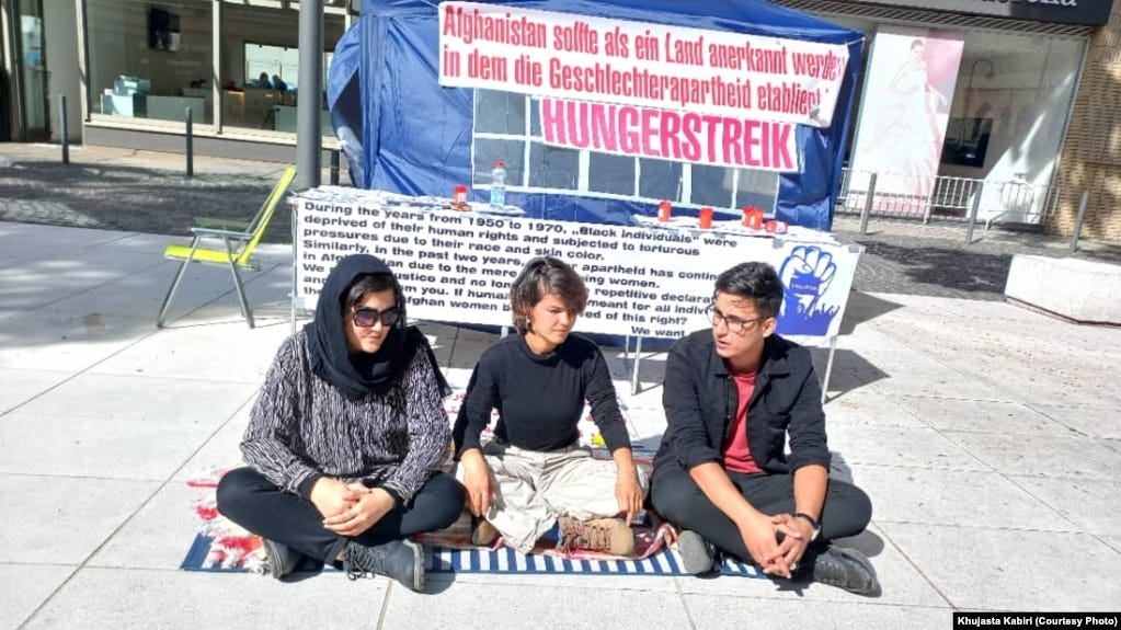 The protest began on September 1 in the German city of Cologne.