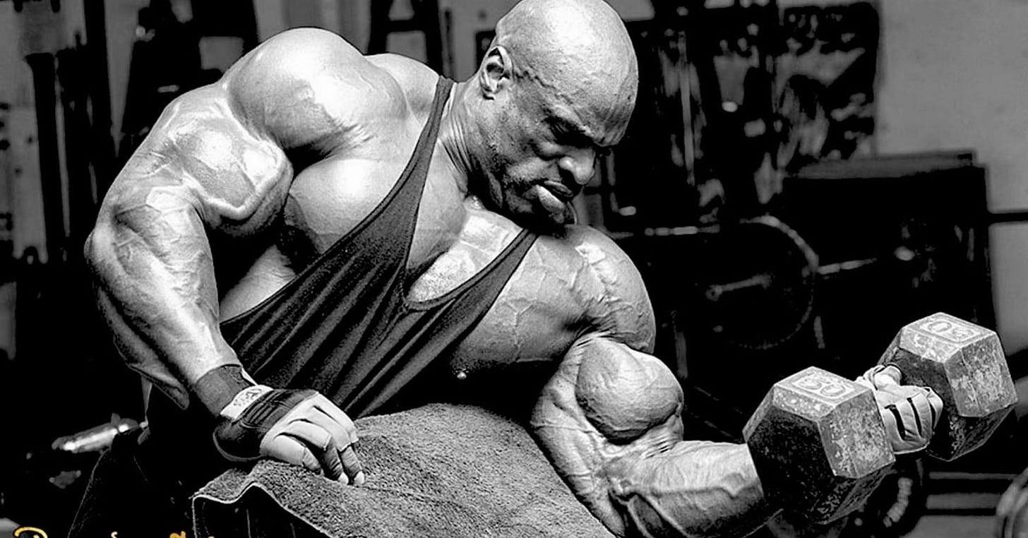 Is this optimal? Who cares" - Fans react to Ronnie Coleman pulling weights  at gym in full sweatsuit