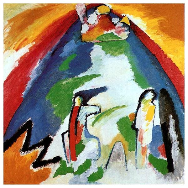 A mountain, 1909 - Wassily Kandinsky