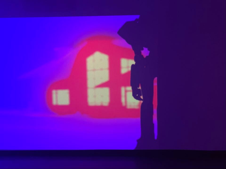 "THE MAW OF," single channel video installation with sound, detail by Rachel Rossin (2022-ongoing). "THE MAW OF" is co-commissioned by the Whitney Museum of American Art and KW Institute for Contemporary Art, Berlin.