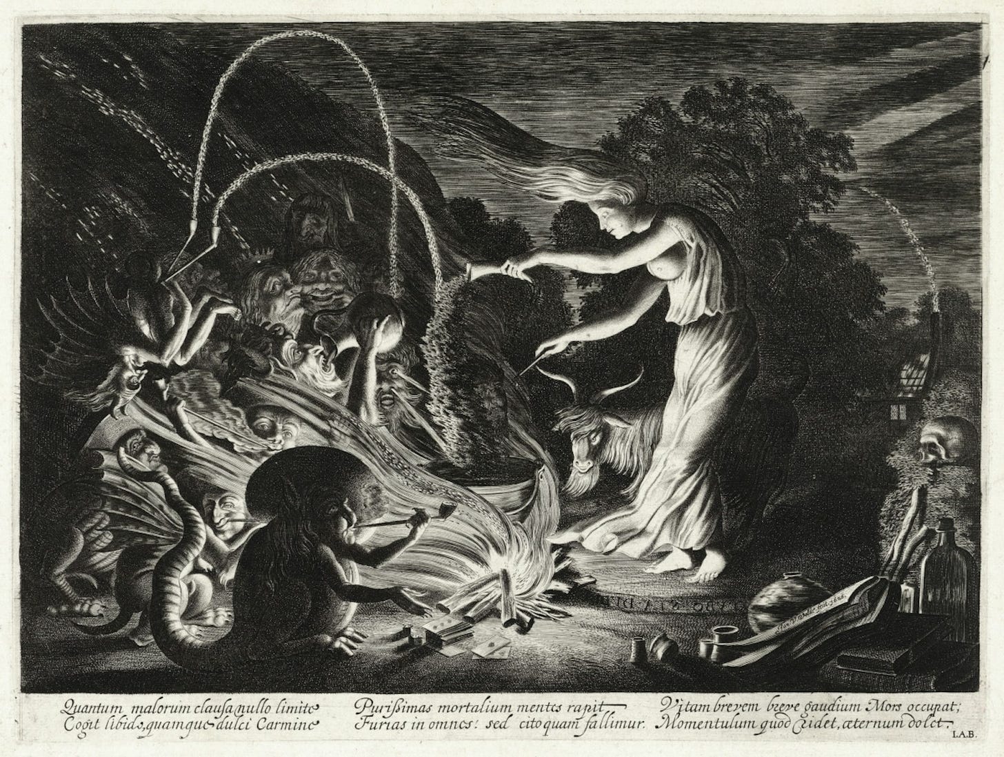 The Sorceress by Jan van de Velde II (1626) — The Public Domain Review