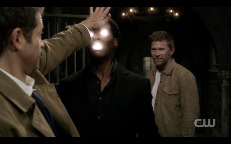 castiel lights up supernatural guy with lucifer images