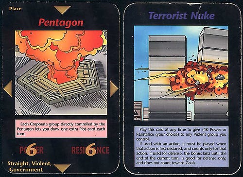Flesh Eating Bacteria Card in the Illuminati Card Game, page 1