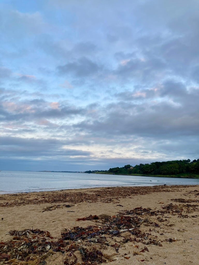 sunset on a beach