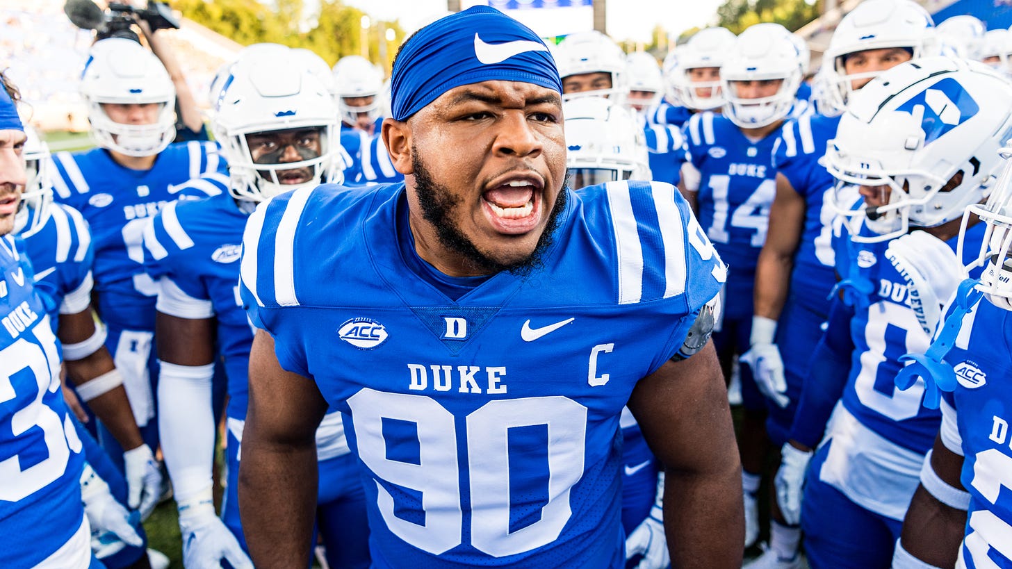 DeWayne Carter - 2023 - Football - Duke University