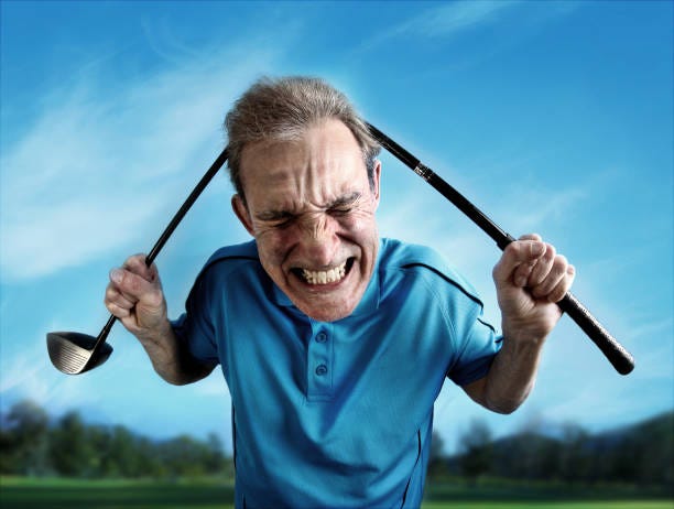 Royalty Free Angry Golfer Pictures, Images and Stock Photos - iStock