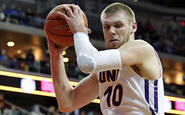 seth tuttle northern iowa mvp basketball 2015