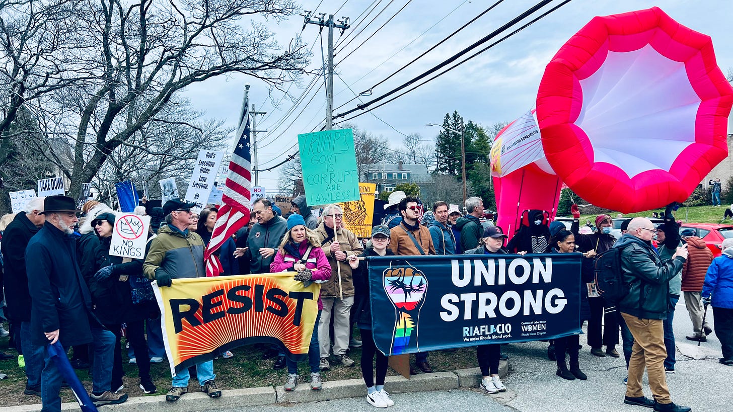 Steve Ahlquist: Thousands take to the streets of Providence to protest the Trump/Musk Administration 19 https%3A%2F%2Fsubstack post media.s3.amazonaws.com%2Fpublic%2Fimages%2F65c0f401 9a57 4a24 b4a3