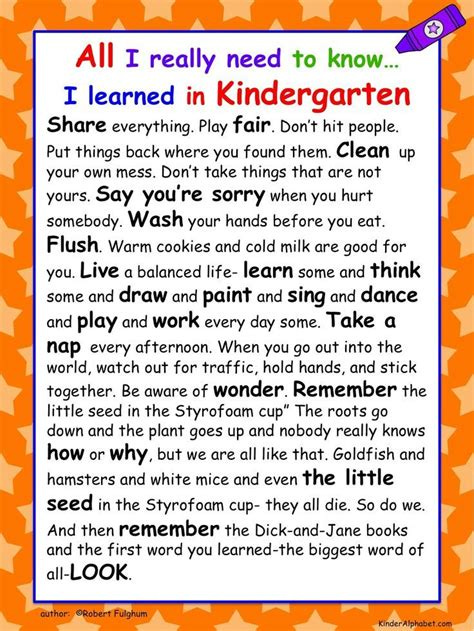 i learned everything i needed to know in kindergarten - Google Search ...