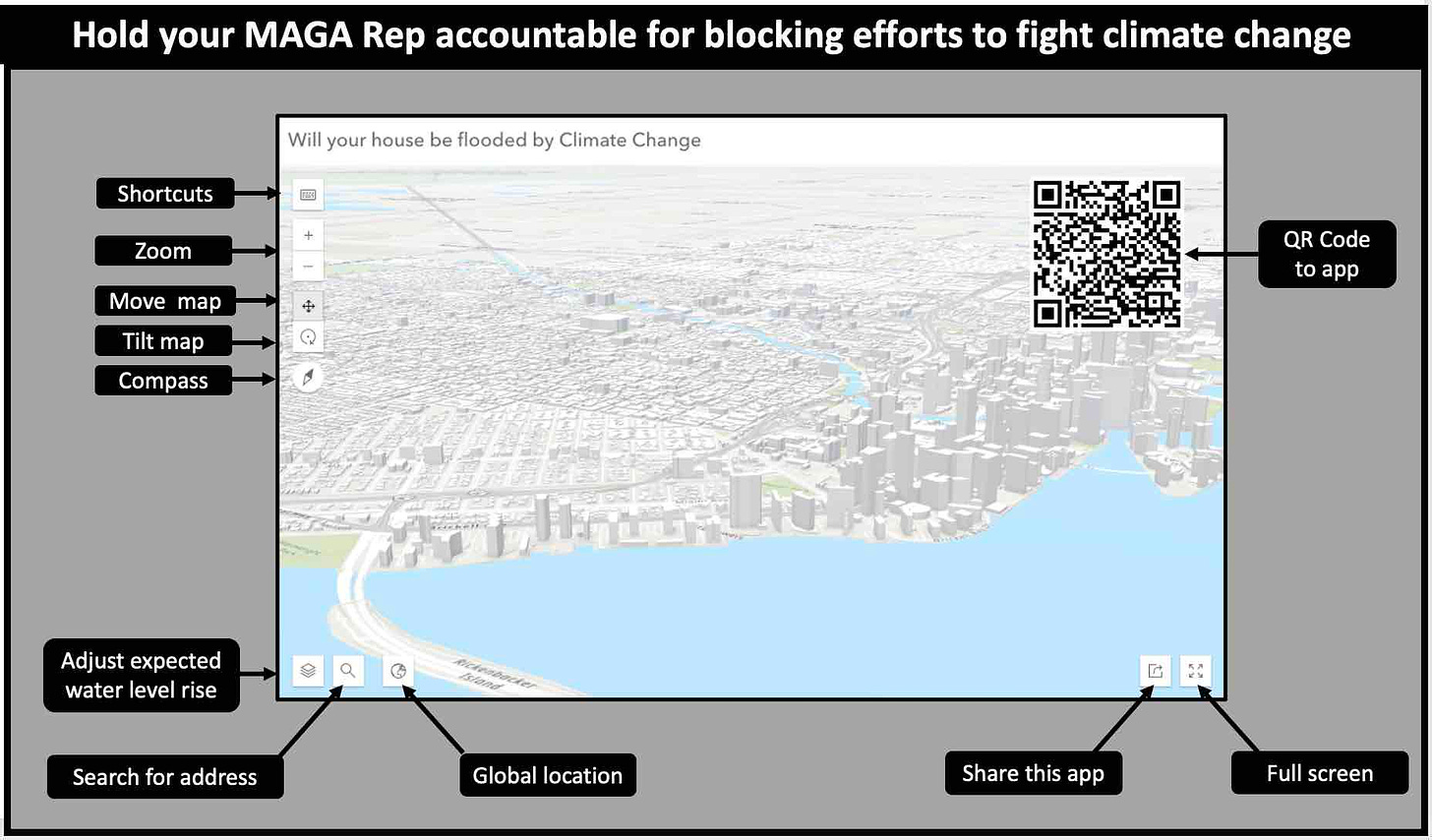 How to use this app to assess your risk from flooding as sea levels rise due to Climate Change