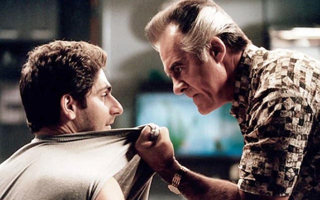 Christopher (Michael Imperioli) and Paulie ‘Walnuts’ Gualtieri (Tony Sirico) facing off during Christopher’s intervention in The Sopranos 