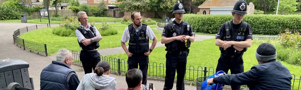 Officers and Thurrock Council enforcement officers enforce the terms of the Public Space Protection Order.