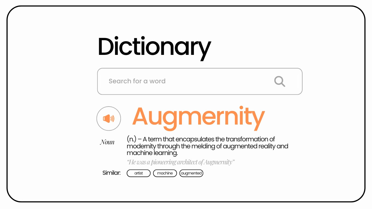 Augmernity, The Dictionary of Datasculpting