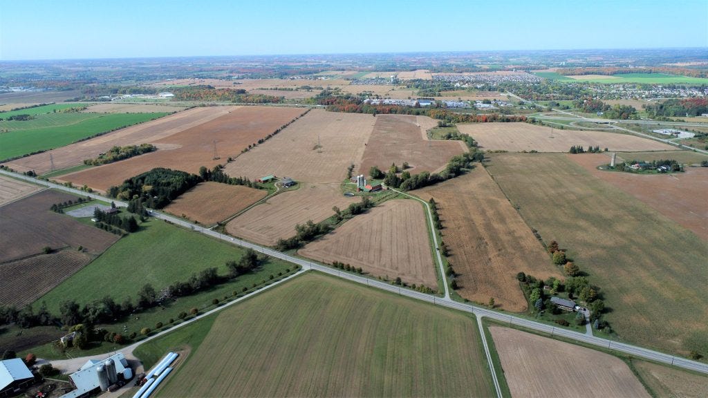 About 770 acres of prime farmland in Wilmot Township may be expropriated by the Region of Waterloo to create land for economic investments. (From Wilmot Land Owners.)