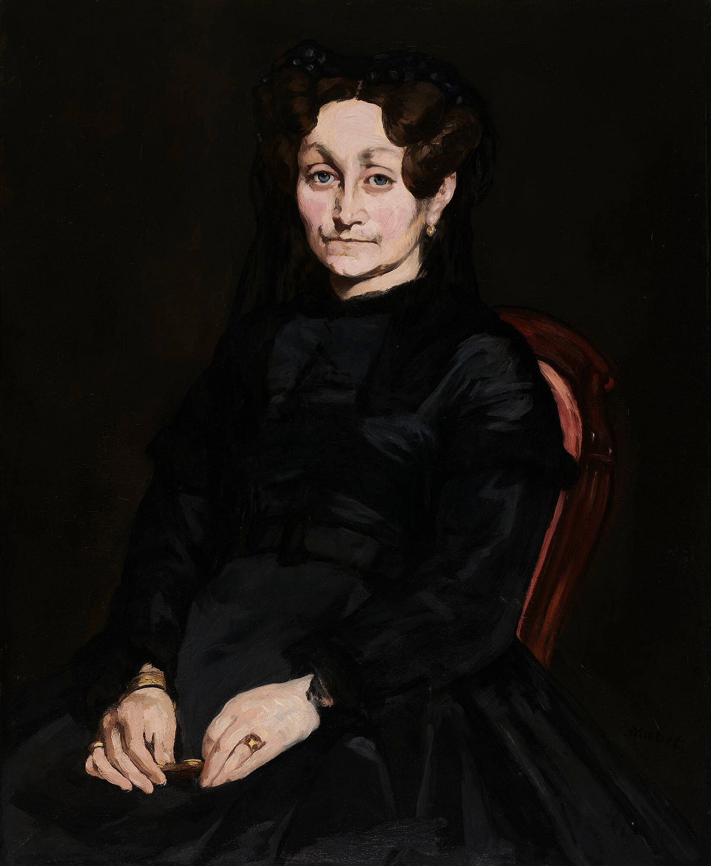 Édouard Manet, Madame Auguste Manet, 1863, Oil on canvas, Isabella Stewart Gardner Museum, Image courtesy of the Isabella Stewart Gardner Museum