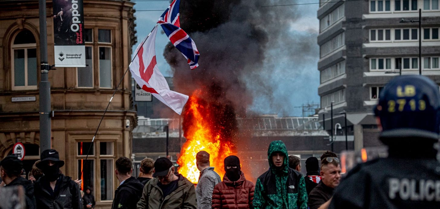 The New U.K. Government Faces Its First Test Amid Rash of Far-Right Riots