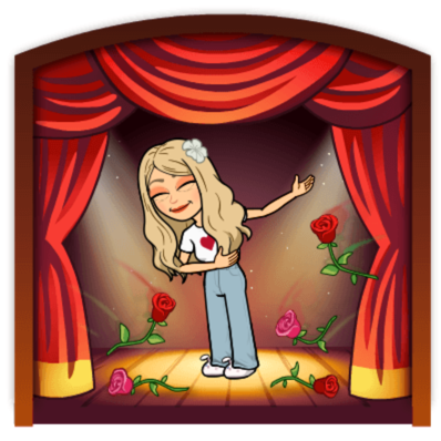 Dorky bitmoji of the author taking a bow onstage to the acclaim of a gazillion thrown roses