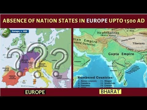 १५०० ई. तक का यूरोप कैसा था?| Absence of Nation States in Ancient Europe Vs India