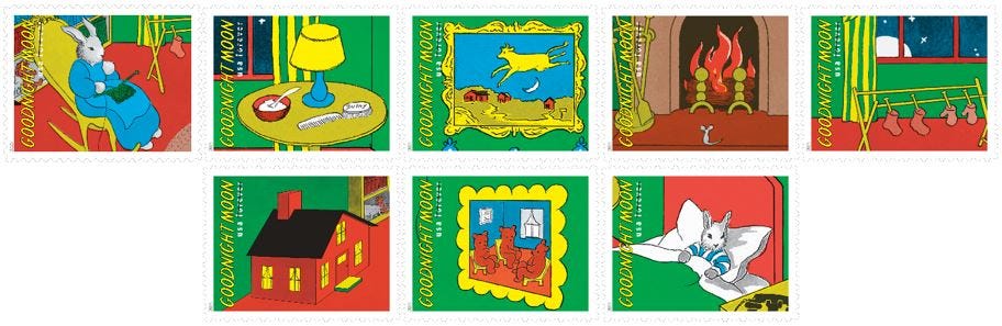 Goodnight Moon stamps