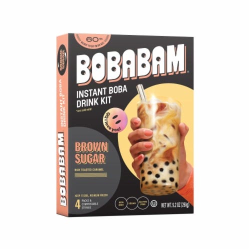 Boba Bam Brown Sugar Instant Boba Packs, 4 ct / 9.2 oz - Kroger