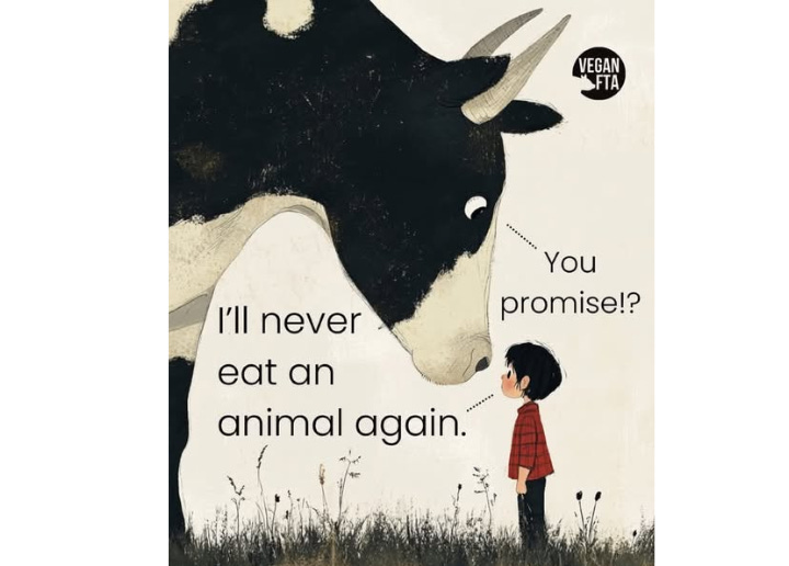 Vegans promise not to eat animals because they recognize them as sentient beings, not food. It’s a commitment to compassion, rejecting harm and exploitation, and aligning values with actions for a kinder, more ethical world. 🌱