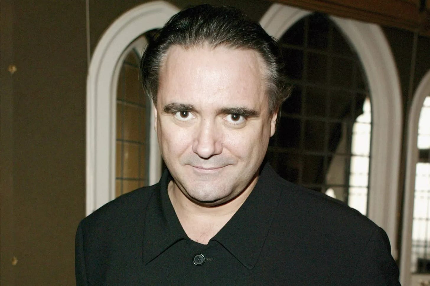 Tony Slattery attends UKTv's Christmas lunch at Mosimann's Restaurant in West Halkin Street on December 2, 2003 in London