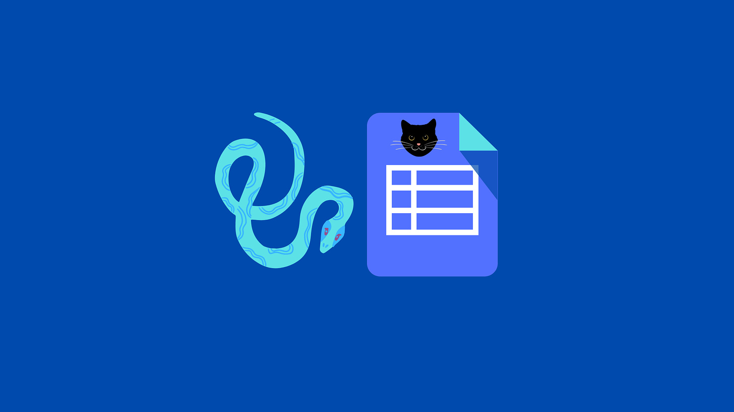 Image of snake, cat face and document