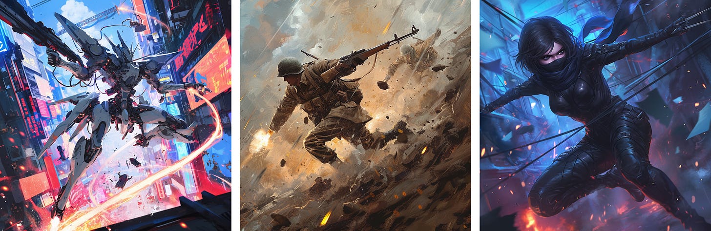 Mecha, Soldiers, Assassin