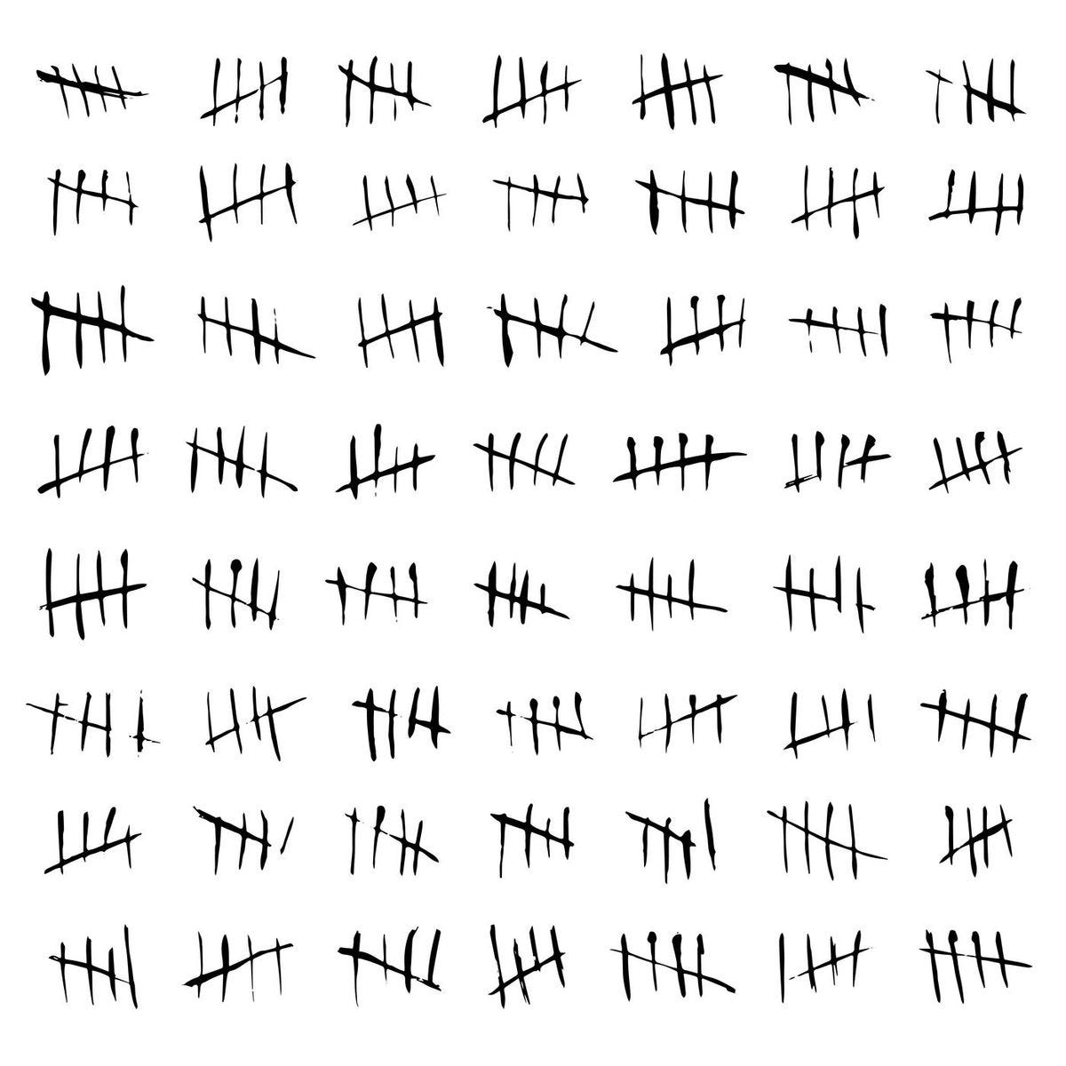 Tally marks, counting waiting number isolated on white wall By Microvector | TheHungryJPEG.com
