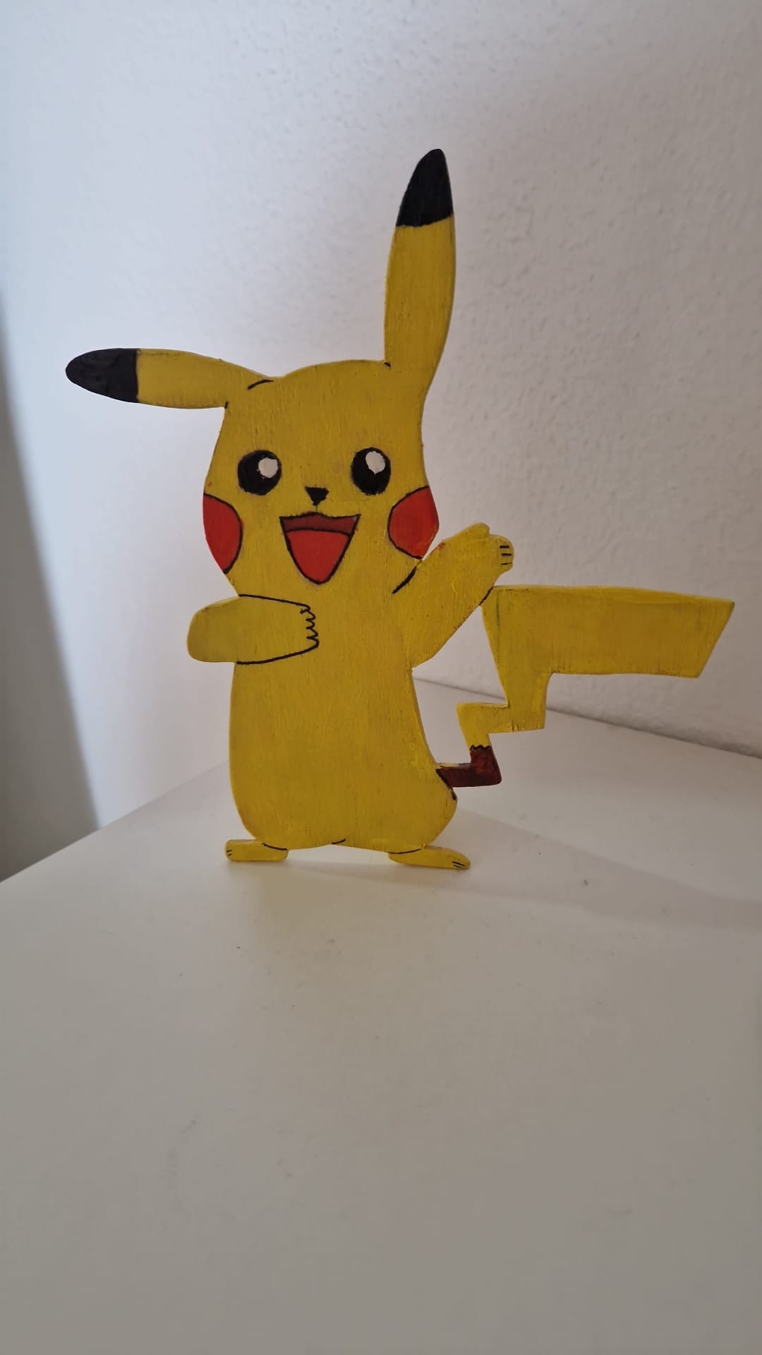 Luca sent us a picture of this awesome wooden Pikachu he made when he was around twelve years old!