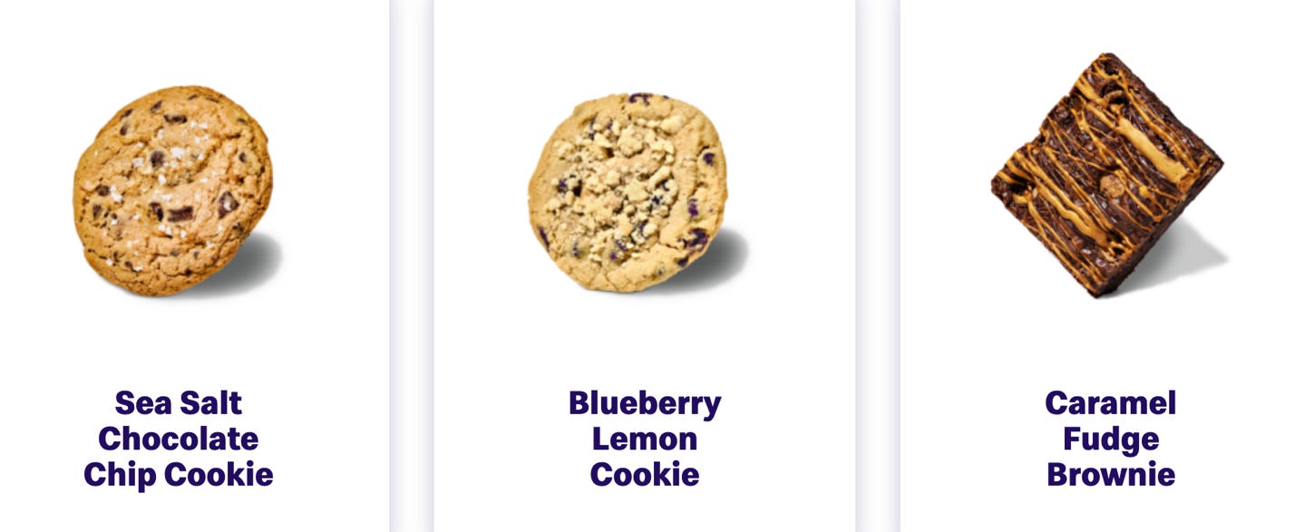 A close-up of a cookie

Description automatically generated