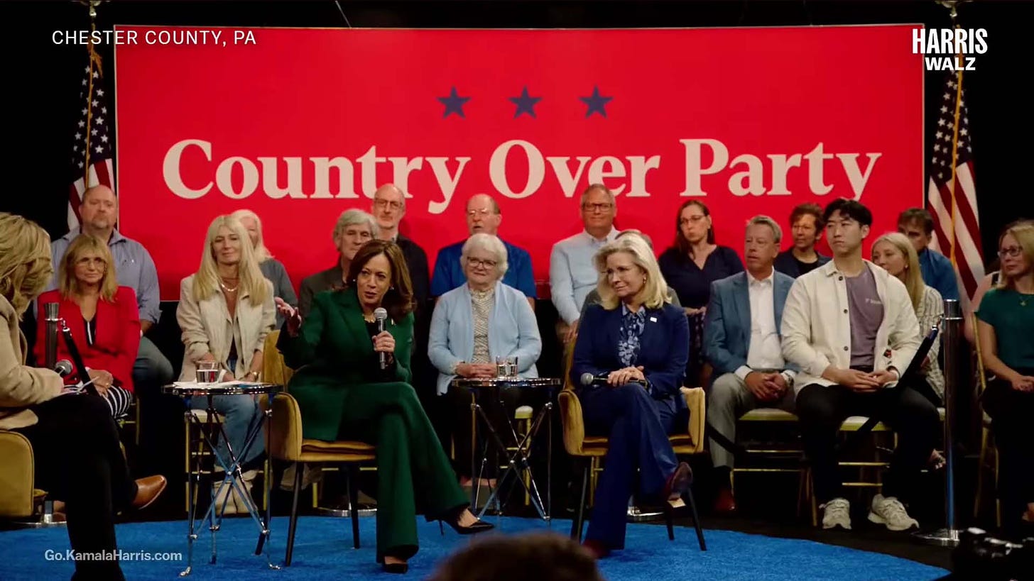 Kamala Harris Liz Cheney 2024 campaign event