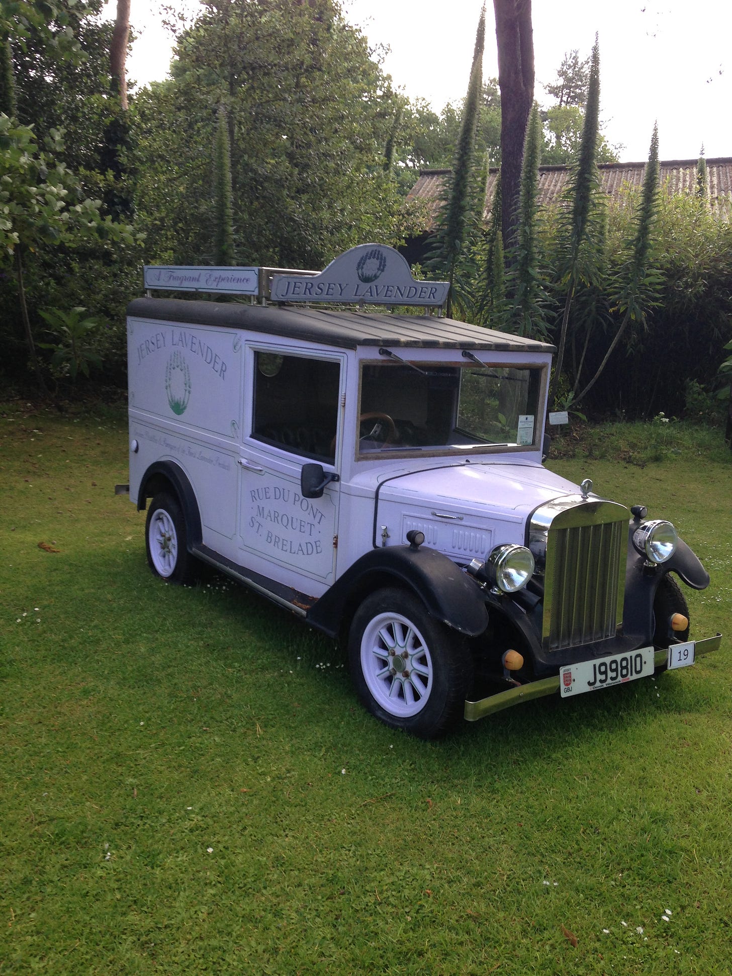 Jersey Lavender Farm vintage style van. 