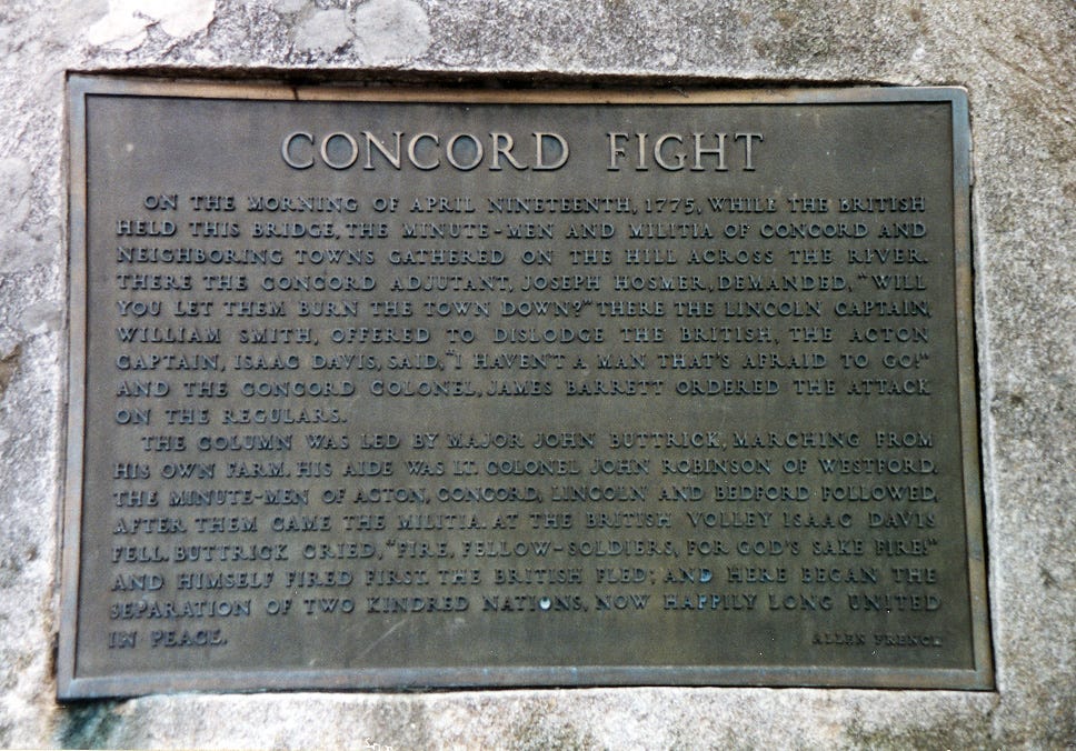 Battles of Lexington and Concord, April 19, 1775