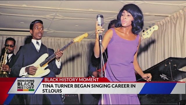 Black History Moment: Tina Turner began singing career in St. Louis -  YouTube