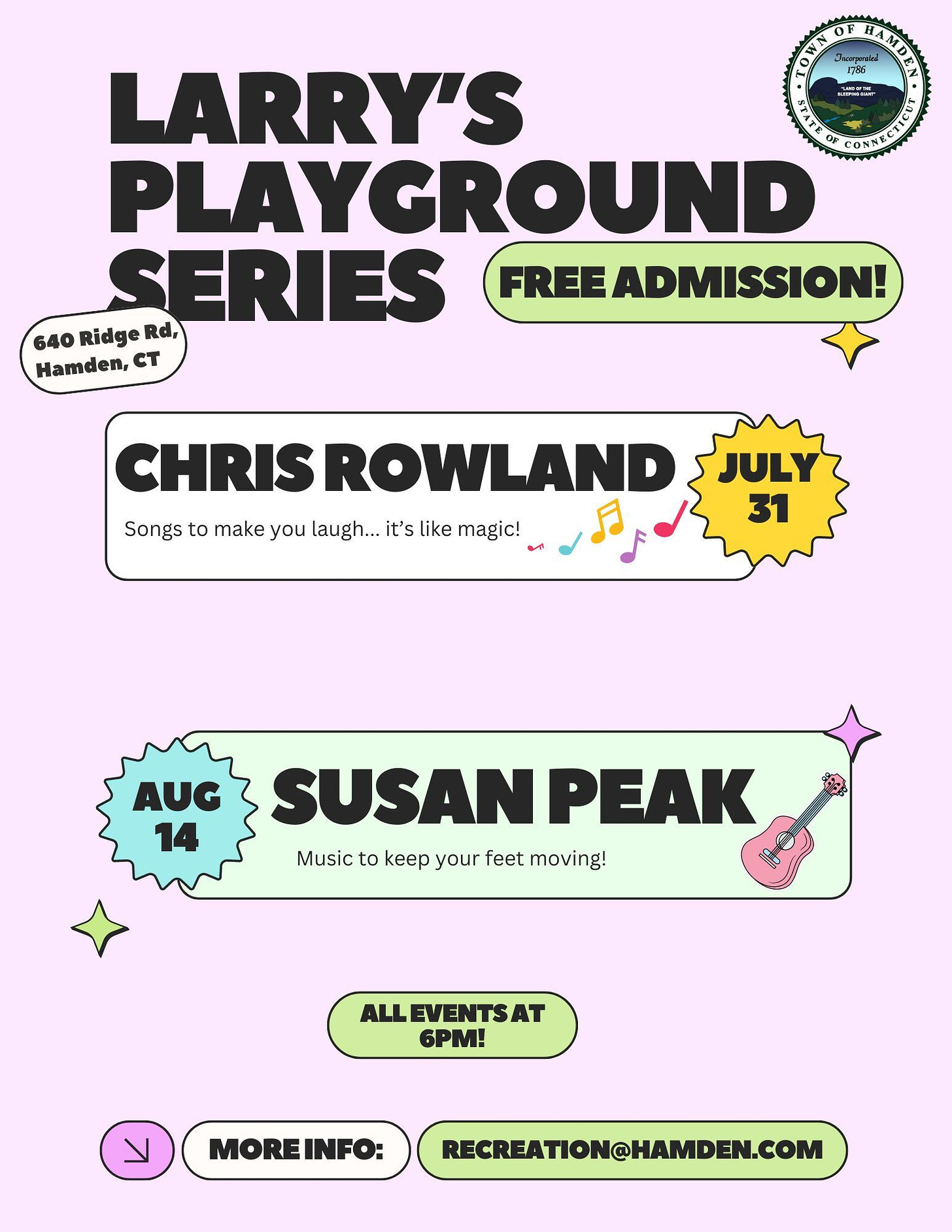 july 31 and aug 14 Larrys Playground Series