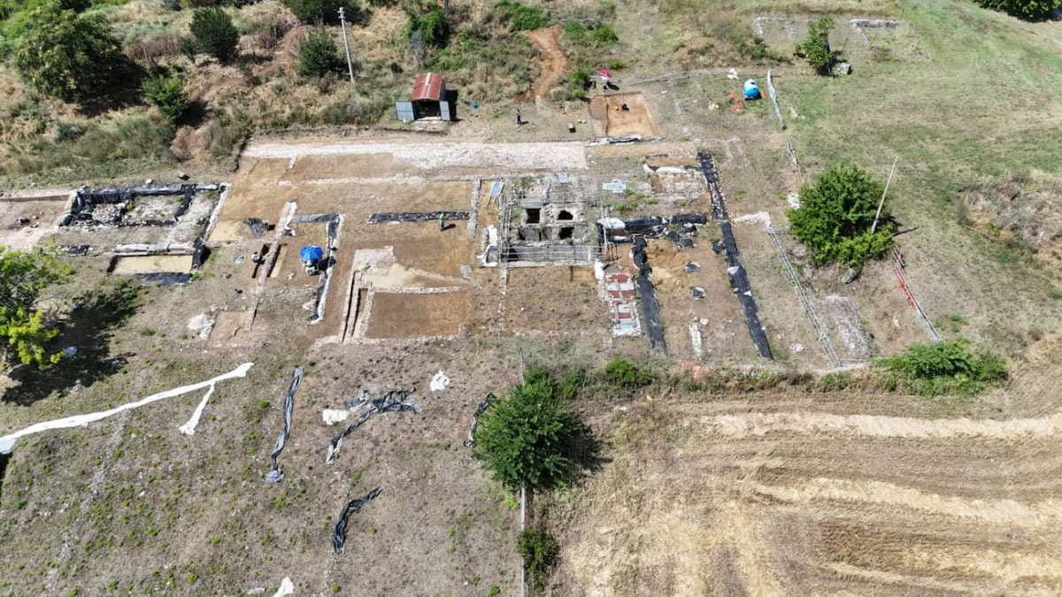 General view of the excavation in Macerata