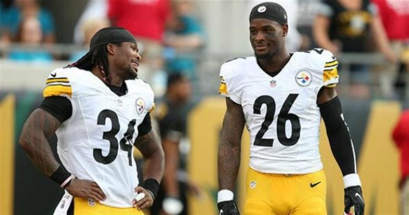 leveon bell with deangelo williams steelers