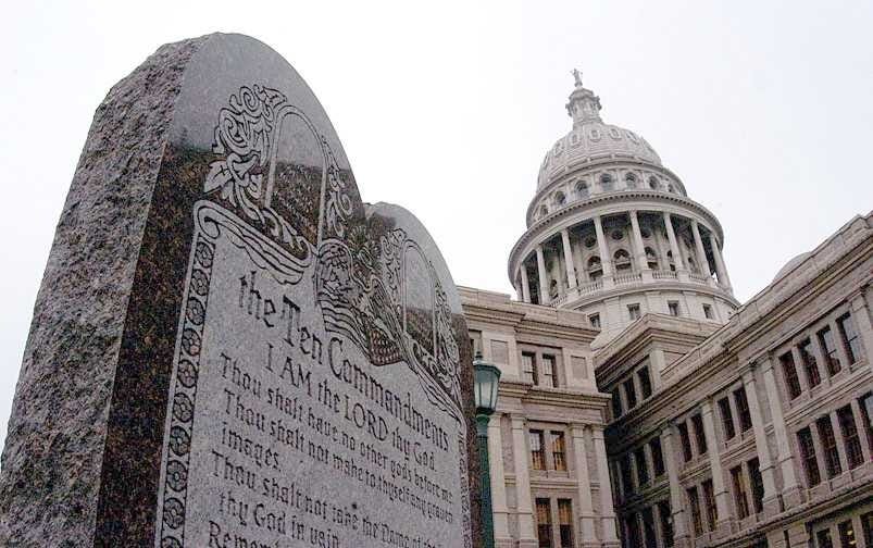 The text of the Ten Commandments specified by a new Louisiana law is taken from a Ten Commandments monument at the Texas state capitol in Austin. (Wikimedia Commons)