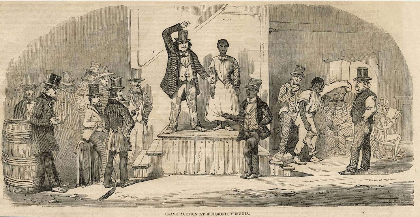 Slave Auction at Richmond, Virginia. - Encyclopedia Virginia