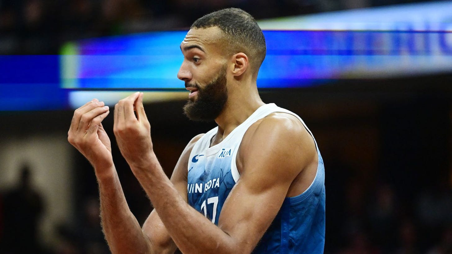 Rudy Gobert: Minnesota Timberwolves center appears to make money gesture at  official after controversial call; suggests betting problem in NBA | CNN