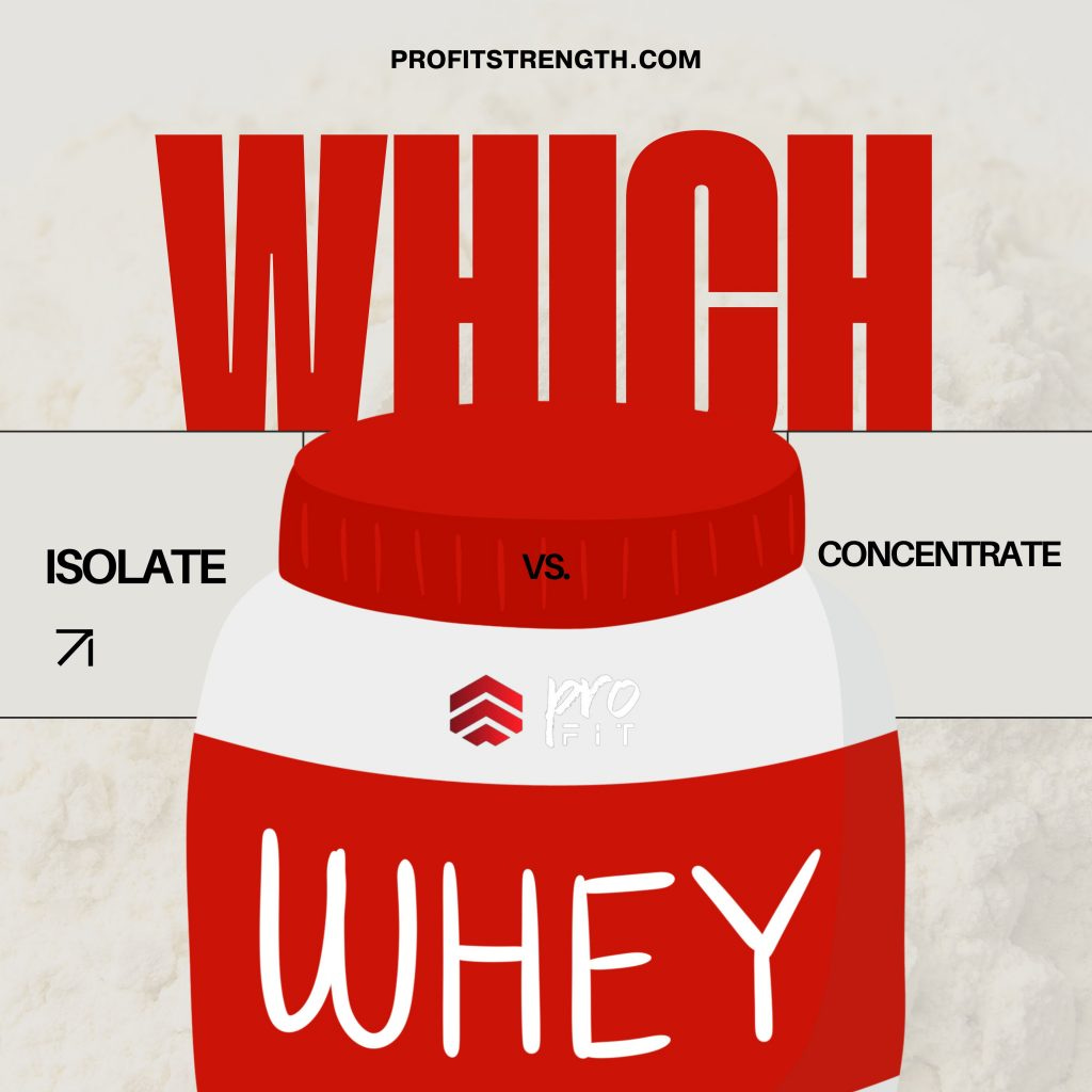 Which Whey Protein: Isolate vs. concentrate