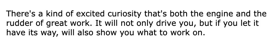 Interest quote